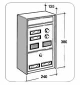 Cassetta postale 2 citofoni per rivista