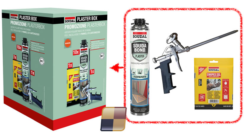 Box 10 schiume per cartongesso Soudal