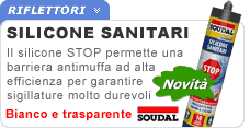 Silicone acetico sanitari STOP Muffa Soudal 