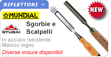 Sgorbie e scalpelli per falegname