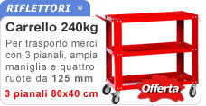 Carrello 3 piani