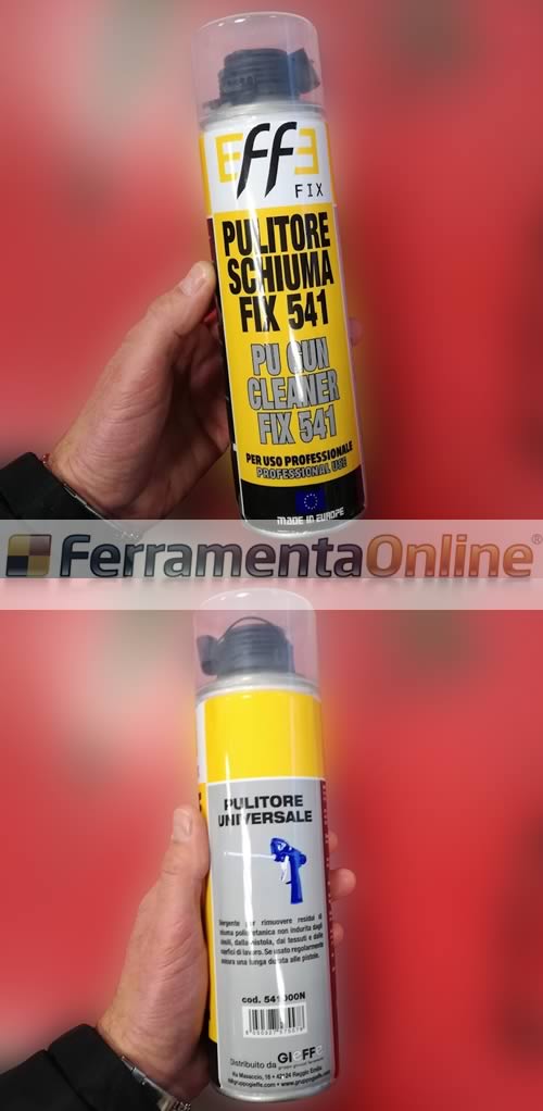 Bomboletta solvente spray per schiuma poliuretanica