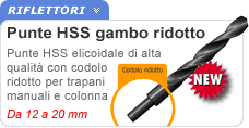 Punte HSS ridotte