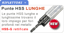 Punte HSS lunghe