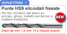 Punte per trapano HSS professionali
