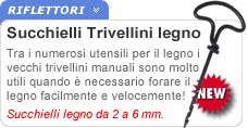 Trivellino per legno