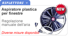 Aspiratore in plastica per finestre