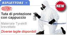 Tuta di protezione con cappuccio Tyvek