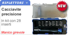 Cacciavite di precisione con kit inserti