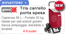 Carrello portaspesa a 6 ruote Gimi