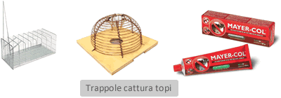 Trappole per catturare topi