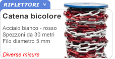 Catena delimitazione bianca rossa