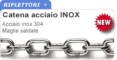 Catene acciaio inox anelli saldati