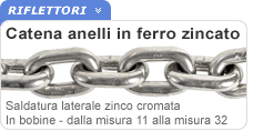 Catena ad anelli ferro zincato