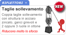 Carrucole per il sollevamento