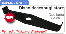 Disco decespugliatore taglio mulching