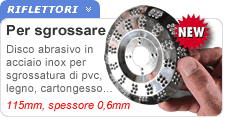 Disco abrasivo legno PVC