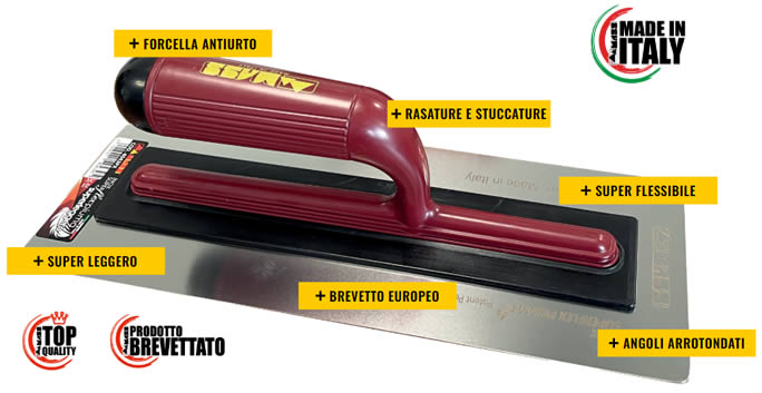 Frattazzi Superflex piuma Mass Made in Italy