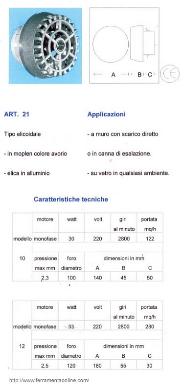 Aspiratore articolo 21