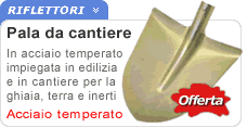Pala acciaio temperato