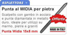 Scalpello punta Widia