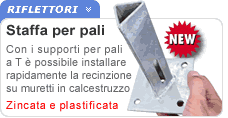 Staffa zincata per pali