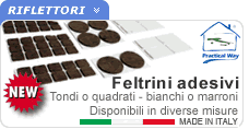 Feltrini adesivi per mobili