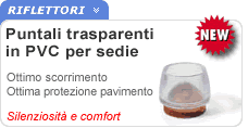 Puntali paracolpi trasparenti