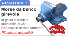 Morsa da banco girevole in ghisa