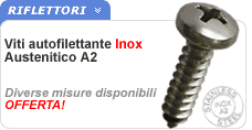 Vite autofilettante testa cilindrica INOX