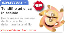 Tendifilo ad elica in acciaio