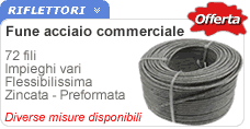 Fune in acciaio commerciale