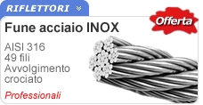 Fune acciaio INOX 49 fili