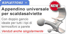 Gancio per scaldasalviette