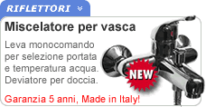 Miscelatore vasca con deviatore doccetta