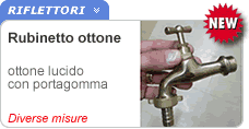 Rubinetto in ottone con portagomma