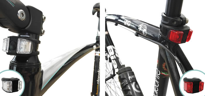 Fanale silicone bici bianco o rosso