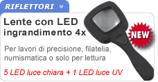 Lente ingrandimento con luce LED