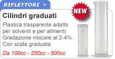 Cilindri plastica graduati