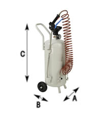 Dimensioni nebulizzatore da 24 litri