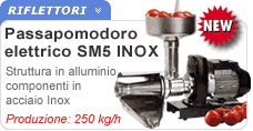 Passapomodoro elettico professionale SM5