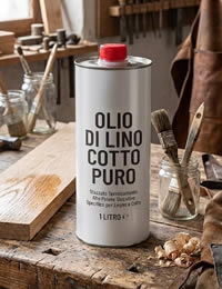 Olio di lino cotto da 1 litro