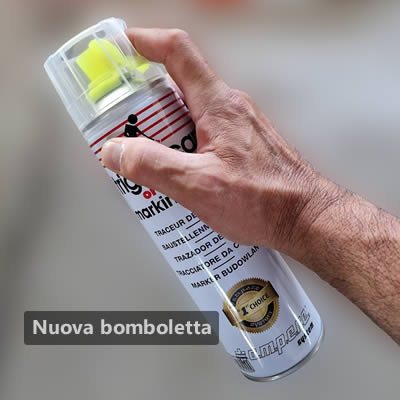 Nuova bomboletta marcatore spray Ampere