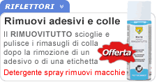 Spray rimuovi colla, etichette e adesivi