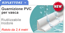 In PVC impermeabile, la guarnizione sigillante per vasche e lavabi