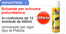 Solvente per schiuma poliuretanica