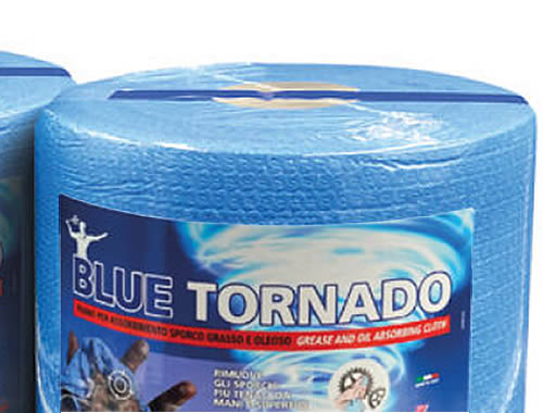 Blue Tornado rotolone panno tecnico pulizia
