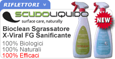 Detergenti igienizzanti biodegradabili ecologici