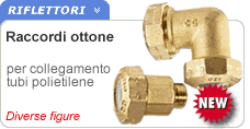 Raccorderia per tubi polietilene ottone