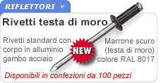 Rivetti alluminio marroni